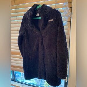 Columbia Teddy Bear Sherpa coat.  Sz small, black